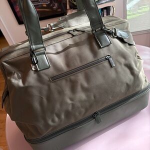 BEIS Olive Green Weekender Bag